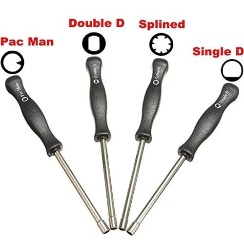 4PCS Carburetor Screwdriver Tune 2 Cycle Carburetor Adjustment Kit Includes 4 Carb Tools Splined, Double D, Single D and Pacman