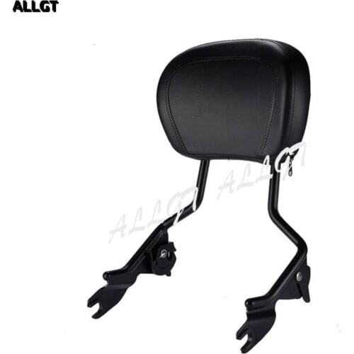 ALLGT New Passenger Sissy Bar Backrest For Touring Street Glide Road King 2008-2016 2009 2010 2011 2012 2013 2014 2015