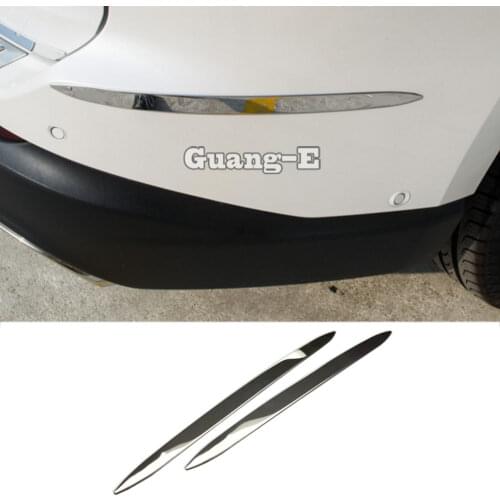 Car Body Back Rear Side Umper Corner Trim Frame Styling ABS Chrome 4pcs For VW Volkswagen Golf7 Golf 7 2014 2015 2016 2017 2018