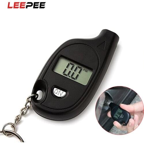Mini Car Detector Tire Pressure Gauge Keychain Portable LCD Display Tyre Pressure Digital Meter Auto Motorcycle Diagnostic Tool