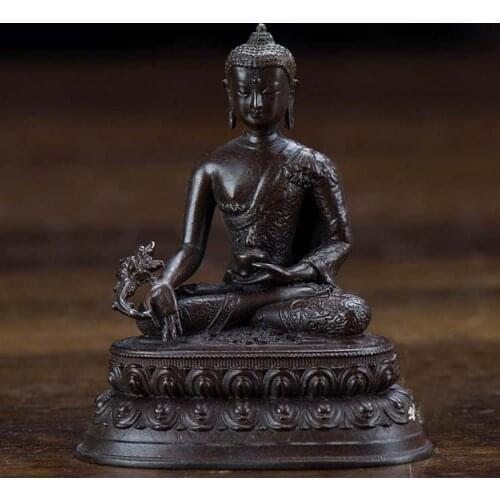 GOOD BUDDHA Buddhist pocket Travel Carry-on Accompanying talisman bless safety good luck Tibet Handmade Medicine Guru Buddha