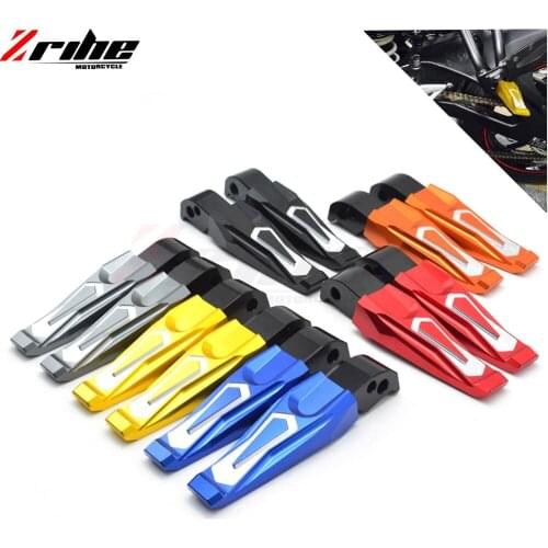 Cnc aluminum motorcycle rear passenger Foot Pegs pedals Footrests For Yamaha TMAX 500 TMAX 530 T-MAX500 T-MAX530 T MAX 500 530