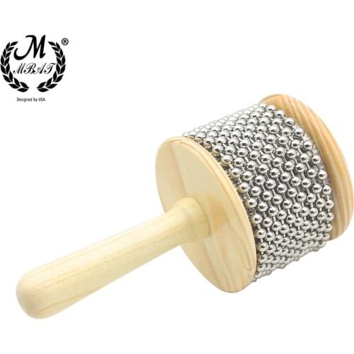 M MBAT High Quality Wooden Cabasa Percussion Band Student Children Kid Instrument Pop Hand Shaker Percussion Musical Toys
