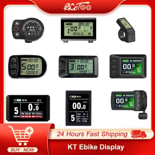 RICETOO Electric Bicycle KT Display LCD3/LCD3U/LCD4/LCD5/LCD6/LCD6U/LCD7U/LCD8H/LCD8S/LED880/LED900S 36V/48V/72V For E-bike