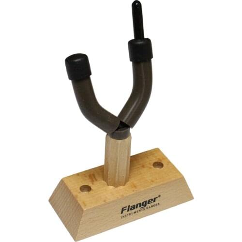 Flanger Hardwood Violin Hanger with Bow Holder Wall Mount Protective Pad