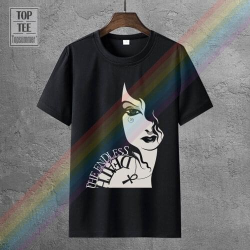 Death Sandman Neil Gaiman Comic T Shirt Stranger Things Design T Shirt 2017 New Harajuku Short Sleeve Tops Base Shirt