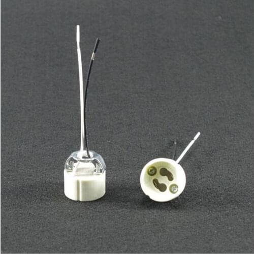 GU10 Ceramic Lamp Holder with Bracket GU10 Pottery Porcelain Lamp Base Lampholder 200pcs