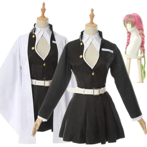 Adult Kids Demon Slayer Kimetsu no Yaiba Anime Kimono Kanroji Mitsuri Cosplay Costume