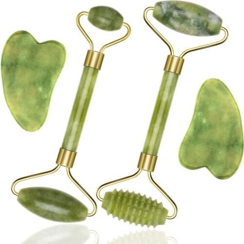 Natural Massager For Face Gouache Scraper For Face Massager Jade Roller Guasha Scraper For Face Microniddle Roller Face Gua Sha