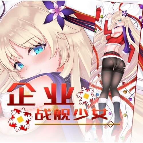 Game Warship Girls R USS Enterprise Sexy Cute Girl Dakimakura Hugging Body Pillow Case Otaku Long Cushion Pillow Cover 50x160cm