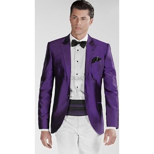 Latest Design Mens Suits Groom Tuxedos Groomsmen Wedding Party Dinner Best Man Suits Blazer (Jacket+Pants+Girdle+Tie) NO:1211