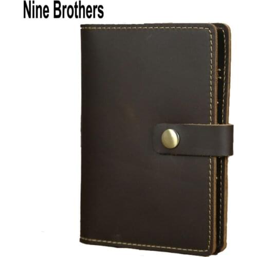 Genuine Leather Passport Cover For Men 100% Cowhide Travel Accessories Vintage Crazy Horse Leather Women Card Holder Cardholder