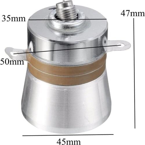 1Pcs 60W 40KHz High Conversion Efficiency Ultrasonic Piezoelectric Transducer Cleaner High performance Acoustic Components