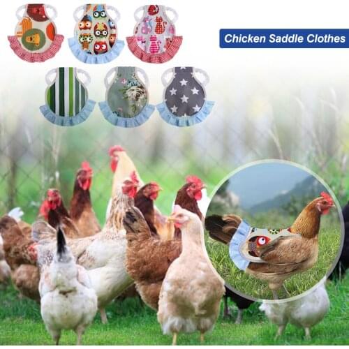 Adjustable Pet Clothes Hen Apron Poultry Hen Saddle Apron Feather Protection Holder Chicken Duck Wings Back Protector Hen Dress