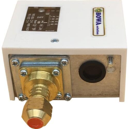 4.5MPa pressure switch is used to control R410a condenser fan to keep condensing temperature in order to avoid pulse cooling