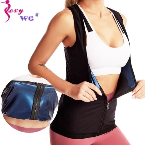 SEXYWG Sauna Vest Wholesale Waist Trainer Sanna Body Shaper Shirt for Women Weight Loss Tank Top Fat Burning Blouse Shapewear