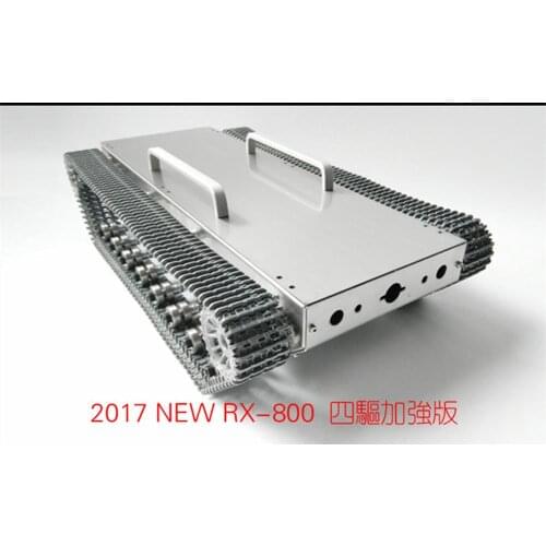 Tanque Chassis Do Carro Do Robô Do Metal RX-800 ObstáCulo Pista Grande Pesquisa De VeíCulo Rastreado Rastreador Lagarta DIY Carr