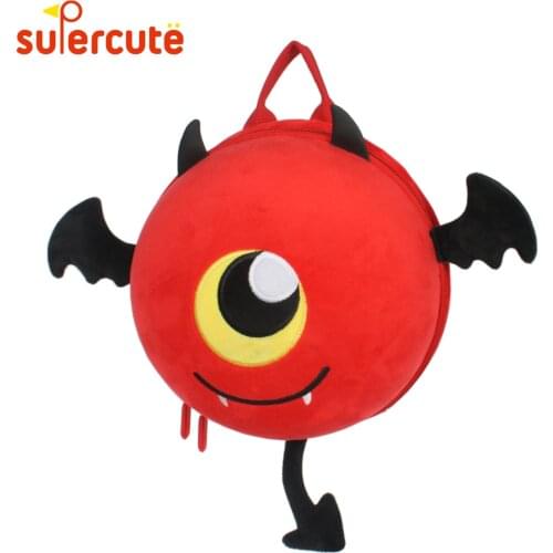 SUPERCUTE kids baby bag Age 1-4 Years Original design Little Devil kids bag Children Anti-lost 3D cartoon cute backpack boy girl