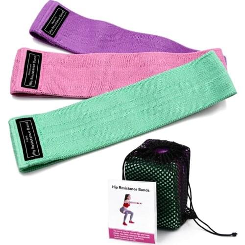 Fabric Resistance Bands Set Elastic Fitness Bands Yoga Pilates Training Fitness Gym Workout Strength Expander Rubber Bands