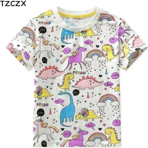 TZCZX Short Sleeve T-shirts For Girls