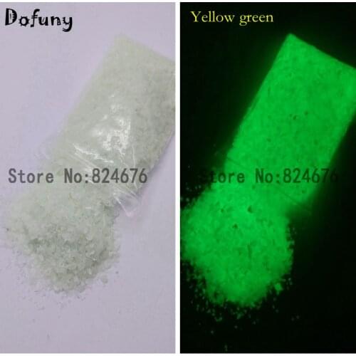 Bright Yellow-green Luminous Stone Decoration Spall for Fishbowl Glow in dark Sand Glass vial bottle Nail Art Jewelry 100g/lot