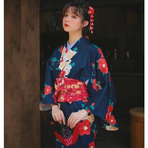 Traditional Japanese Kimonos Costume Geisha Cosplay Japanese Kimono Yukata Women Clothes Female Obi Kimono Cosplay 2019 FF2350