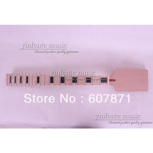 1 pcs Unfinished electric guitar neck mahogany made maple fingerboard