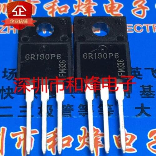 10PCS 6R190P6 IPA60R190P6 TO-220F 650V 57A 100% New&original