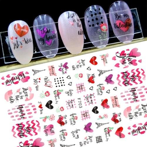 Santa Claus Halloween Butterfly Love Snowman Peacock Adhesive Nail Sticker Art Nail Art Knowledge Popularization 10PCS