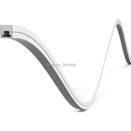 10 X 5 M Sets/Lot 2019 New arrival flexible aluminum profile led lighting Foursquare flexible led profile housing for wall lamp