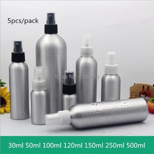 30ml 50ml 100ml 120ml 150ml 250ml 500ml Portable Perfume Bottle With Spray Mini Empty Refillable Perfume Atomizer Spray Bottle