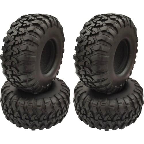 4PCS 1.9 Inch Rubber Tyre 1.9 Wheel Tires 118X48MM for 1/10 RC Crawler Traxxas TRX4 Axial SCX10 90046 AXI03007