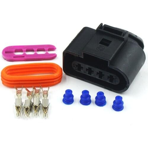 5/10Sets 4B0973724 For VW Passat B5 B7 Lupo Tiguan Polo Touran Golf Skoda Octavia Seat Leon Ignition Coil Connector 1J0973724