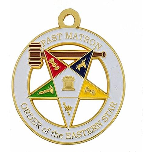 Abadon Custom Design Bracelet Necklace Making Large Size Metal Order Of Eastern Star Pendants Past Matron OES Charm