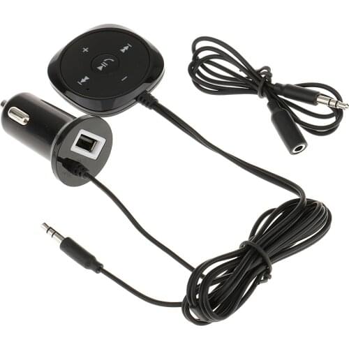 BC20 Bluetooth Handsfree Car Kit Supports 3.5mm AUX 5V/2.1A Device Charging