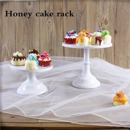 White Metal Cake Fondant Stands for Birthday Party Tools Birthday Cake Cupcake Stand Tableware Baking Shop Tools Dinnerware