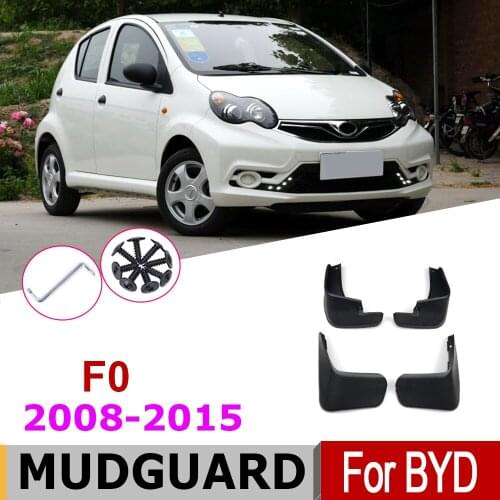Mudguards For BYD F0 2015 2014 2013 2012 2011 2010 2009 2008 Over Fender Mud Flaps Splash Guards Car Splash