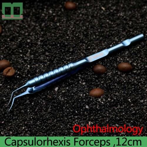 Capsulorhexis Forceps ophthalmic instruments segment of a circle 12cm titanium alloy Surgical tools