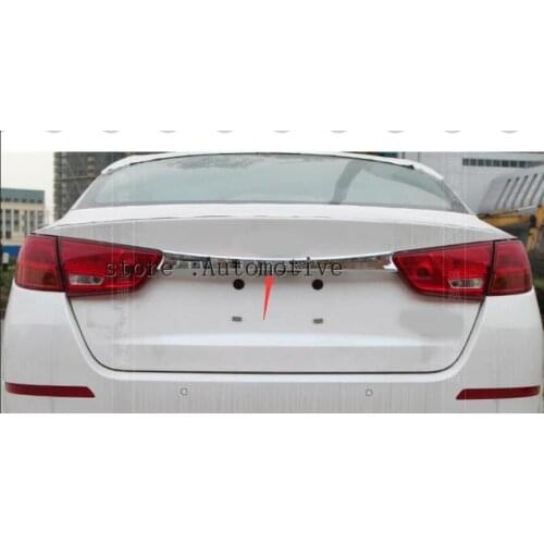 2014 2015 for Kia K5 Optima Chrome Rear Trunk Lid Cover Trim