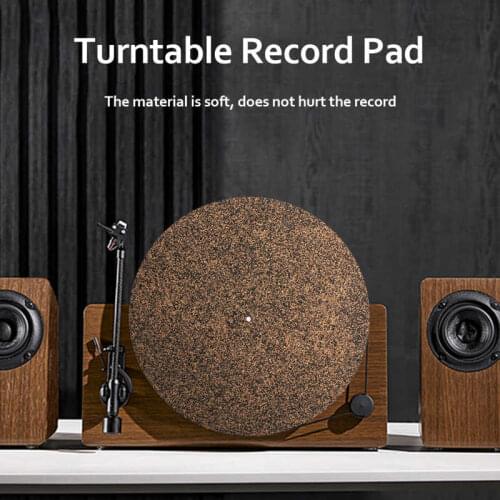 12in 300 mm Vinyl Record Mat Pad Cork Non-Slip Anti-Static Turntable Slipmat shockproof durable and long service for LP Records