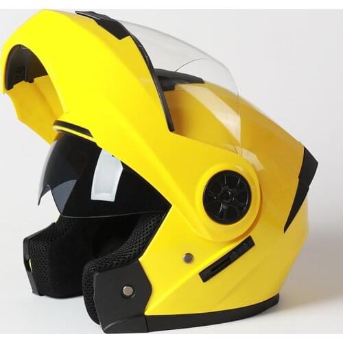 Men Motorcycle Flip Up Safe Helmets Casco Moto Riding ABS Material Helmet DOT Certification Capacete Casque 2020