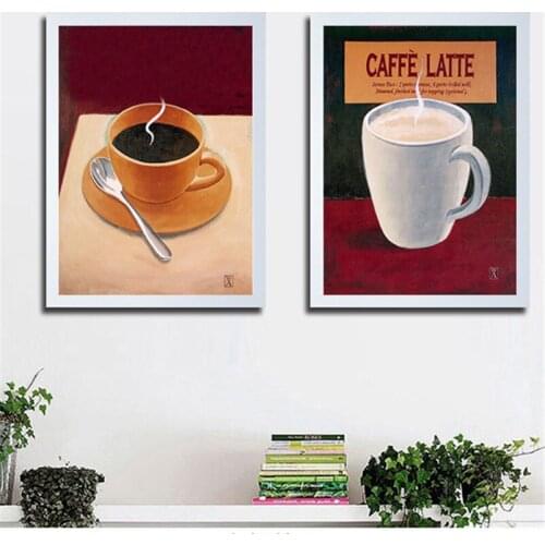 Coffee Poster Canvas Pictures for Living Room Wall Art Print Wall Decor Bar Office Home Decor Cuadros Decoration Salon