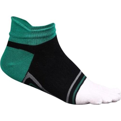Clmping Sock Five Finger Socks Toe Breathable Ankle Running Cycling Mens Sport Male Cotton Soft Sock Male