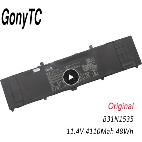 Original B31N1535 Laptop Battery For ASUS ZenBook UX310 UX310UA UX310UQ UX410 UX410UA UX410UQ U4000U U400UQ RX310U 11.4V 48WH