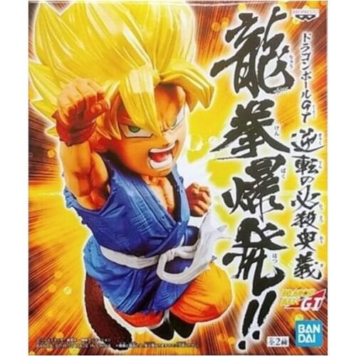 BANDAI Banpresto Original DRAGON BALL GT Son goku Figure Long Quanbreak out Anime Model Doll Toys Gifts