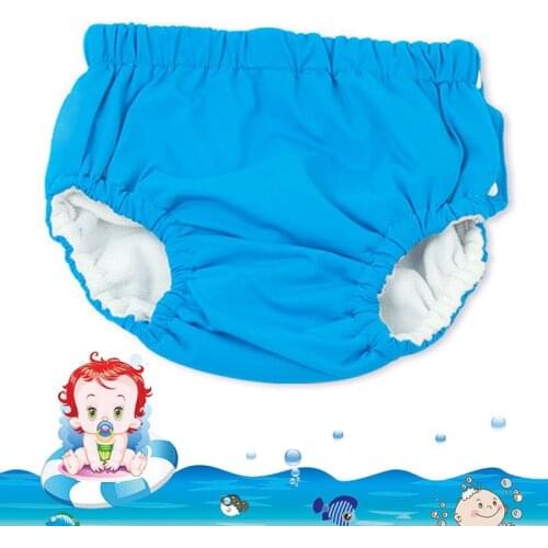 Baby Swim Nappy Diaper Cover Waterproof Swimwear Cloth Nappies Swimming Trunks Pool Pants Infant Toddler Kids Boys Girls Panties