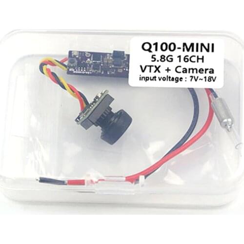 KINGKONG Q100 FPV mini RC Drone 16CH 25mW/100mW high HD Camera Model Aircraft skeleton & blade