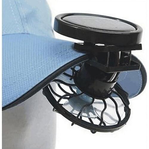 Clip-on Hat Solar Fan For Summer Traveling Fishing Sun Energy Power Fans