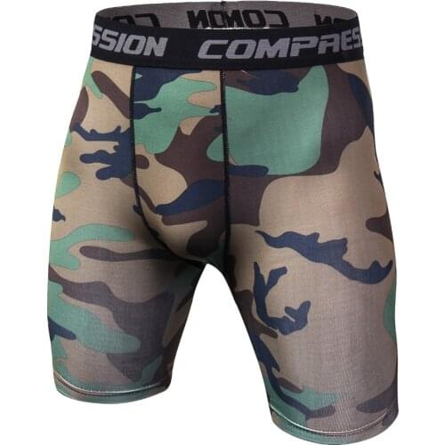 Newest Fitness Shorts Men Tights Compression Shorts Bermuda Camouflage Short Fitness Men Cossfit Bodybuilding Tights Camo Short