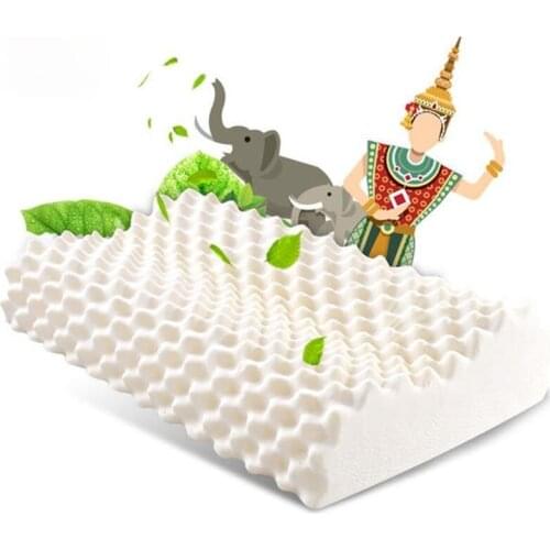 Thailand Natural Latex Orthopedic Massage Pillow Neck Cervical Spine Protected Remedial Big Vertebrae Pillow